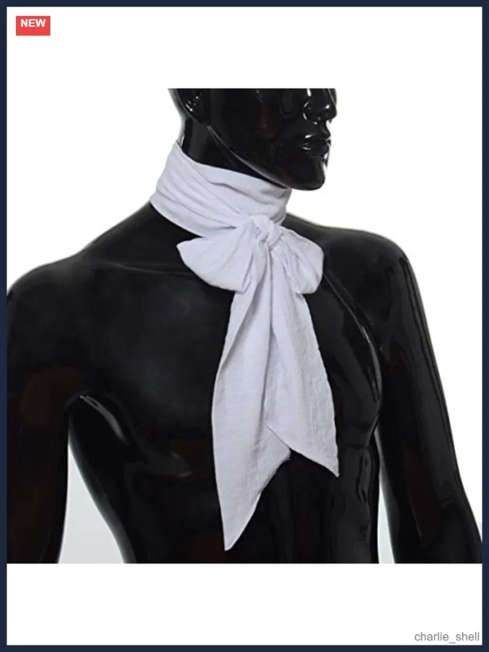 Mens Renaissance Scarf Jabot Cravat Costume Collar Cotton Adjustable